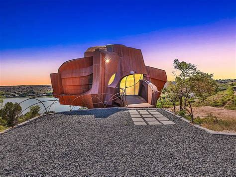 texas rust metal house overlook hunter|Iconic Robert Bruno Steel House set to open as Airbnb in .